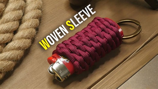 Woven Paracord Lighter Wrap Sleeve – Lighter Keychain Holder Guide