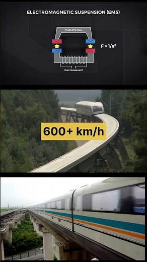 How Bullet Trains Float on Tracks | Maglev Explained 🚄