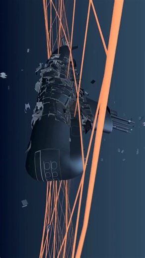 Submarine Implosion Simulation, part 2. Long video on YouTube. #ship #ocean #submarine #fail #game #animation #satisfying #destruction #underwater