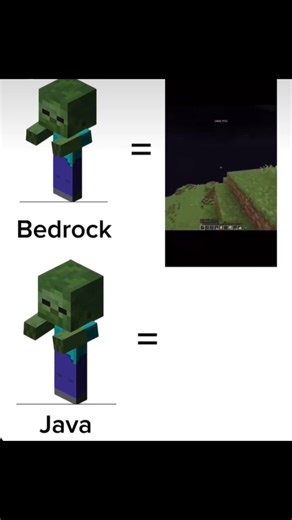 Minecraft java vs bedrock #minecraft #shorts