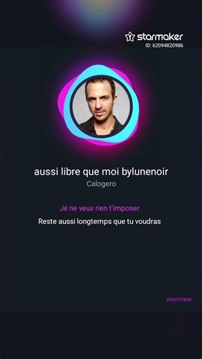 Calogero "aussi libre que moi🎶🌹👩‍❤️‍👨