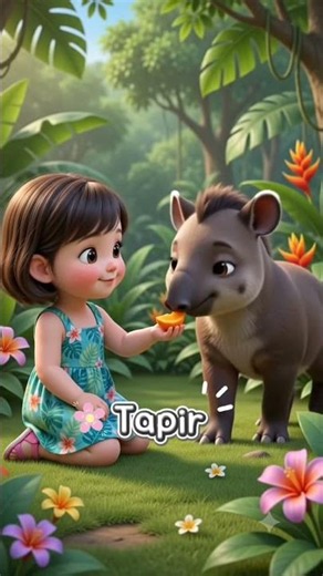 Moon’s New Friend Is Tappy the Tapir!🌿 | English for Kids 📚