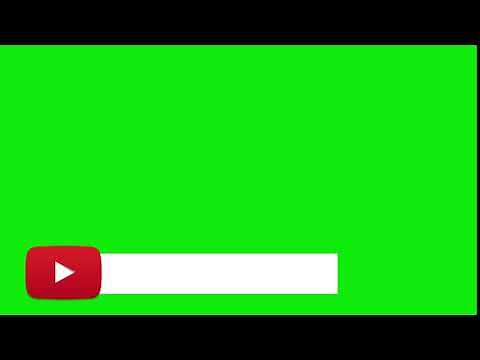 #YouTube logo green screen animation