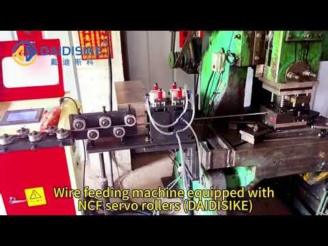 Wire straightening feeding machine press servo feeder
