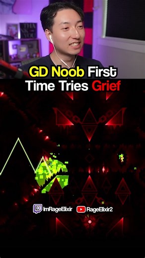 Geometry Dash Noob First Time Plays Grief