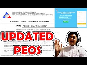 How to get PEOS Certificate | How to register PEOS | How to create PEOS Certificate | Updated PEOS