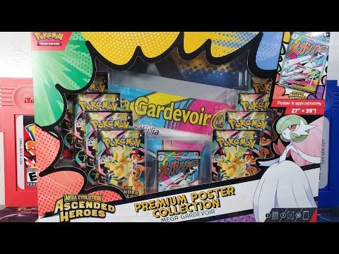 New Ascended Heroes Mega Gardevoir Premium Poster Collection Unboxing!