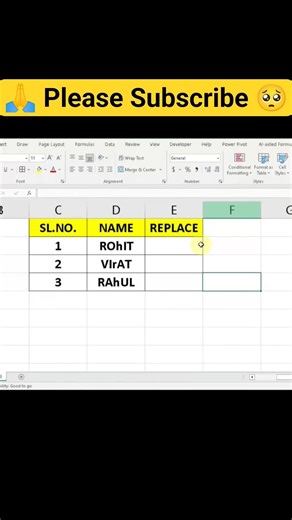 Excel Replace Function in Seconds #excel #shortfeed #shorts