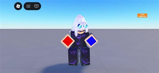 Female Gojo Cosplay in Roblox