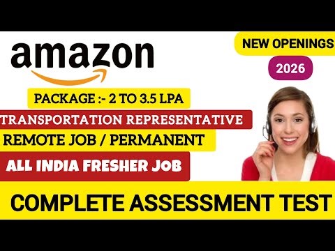Amazon Hiring Transportation Representative Remote Voice Process | 0-5 Years Exp | Any Graduate