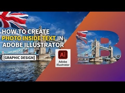 How to Create Photo Inside Text in Adobe Illustrator🔥