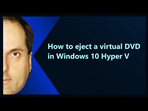 How to eject a virtual DVD in Windows 10 Hyper V