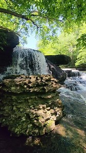 Step Falls is located at Old Stone Fort State Archaeological Park in Manchester, Tennessee. It isn't a big waterfall, but it is beautiful. It is definitely fun playing in the water around the waterfall. It in on the Little Duck River. #Tennessee #hike #hiking #waterfall #waterfalls #oldstonefort | Outdoor Adventures in Tennessee