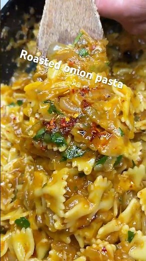 Roasted Onion Pasta That Melts In Your Mouth #pasta