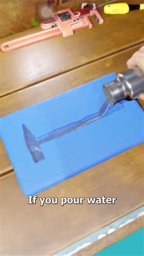 create hammer using ice🧊#zackdfilms #fyp #timecheck #relapes