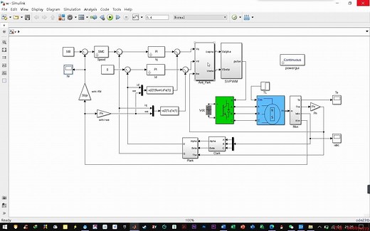 Matlab/Simulink 滑模控制的永磁同步电机矢量控制建模仿真