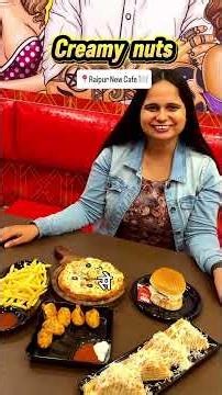 New Cafe in Raipur 😍 | Creamy Nuts Cafe Review | Best Coffee, Burgers & Mastani Shakes