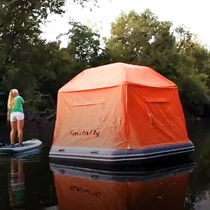 This Floating Tent allows You to Sleep on a Lake!😯😍❤️ ➡ http://bit.ly/FloatingCampingTent | Thesuperboo