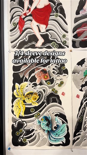 Innovative 3/4 Sleeve Tattoo Design Ideas