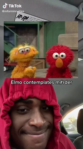 Elmo Hates Rocco: A Funny Digital Art Sketch