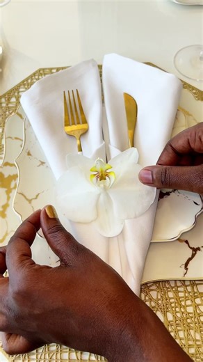 Double Pocket Napkin Fold Tutorial
