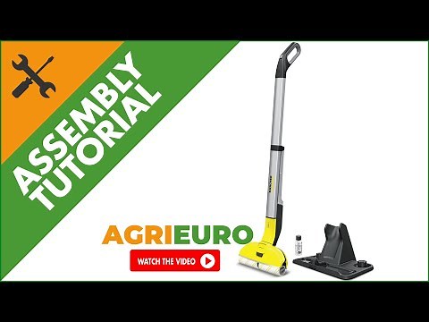 Karcher EWM 2 Battery-powered Floor Scrubber - Wiping Mop - Assembly tutorial
