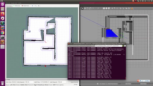 Turtlebot仿真-rrt_exploration单机自主探索建图