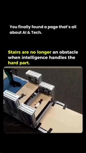 Artificial Intelligence | Tech | News on Instagram: "Stairs shouldn’t decide where someone can live. This compact stair-climbing aid is designed for real homes and real movement. It mounts to a walker or wheelchair, senses each step, and uses motorized assistance to guide the user up or down safely. AI continuously adjusts power and braking based on balance and posture, keeping motion smooth and controlled. There’s no installation, no remodeling, and no complicated setup. It’s lightweight, recha