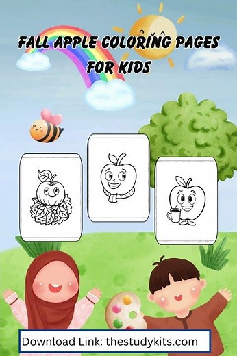 Fall Apple Coloring Pages for Kids – Seasonal Fall Coloring Fun