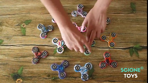 SCIONE 48 Pack Fidget Spinner Goodie Bag, Anxiety Stress Relief Fidget Toy Pack-Hand Spinner Party Favors for Kid Adult, Stocking Stuffer, Easter Basket Stuffers, Classroom Prizes