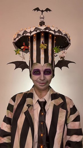 Beetlejuice Makeup Transformation Tutorial
