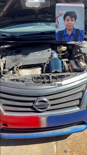 How to change mass air flow sensor & reset car on Nissan Altima