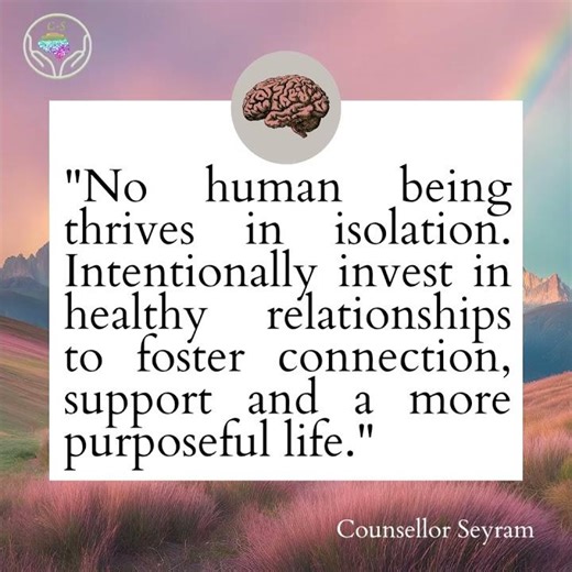 Social relations can provide safety for your well-being. #counsellorseyram #mentalhealth