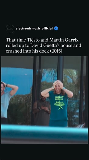Electronic Dance Music on Instagram: "The epic moment from Miami Music Week 2015. Tiësto, Martin Garrix and nightlife entrepreneur Dave Grutman were on a 55-foot yacht in Miami heading to pick up David Guetta at his waterfront home when the boat engine stalled on approach and crashed into Guetta’s private dock No one was hurt and the yacht was not seriously damaged, but Guetta’s dock reportedly required expensive repairs estimated around 30,000 dollars. Guetta laughed about the situation, stood