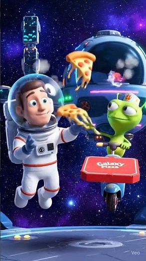 “Astronaut Orders Pizza in Space 😂🍕🌌”