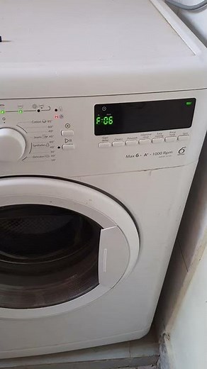 Whirlpool washing machine F06 error code solved