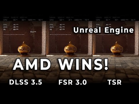 AMD wins Frame Generation! DLSS 3.5 vs FSR 3.0 vs TSR in Unreal Engine 5 GPU Benchmark