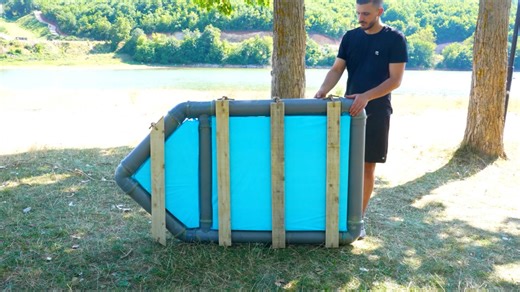 DIY Raft from PVC Pipes