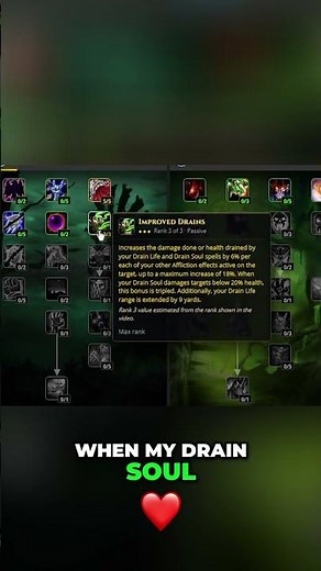 WoW Warlock Drain Soul: NEW Execute Mechanic Revealed! #shorts
