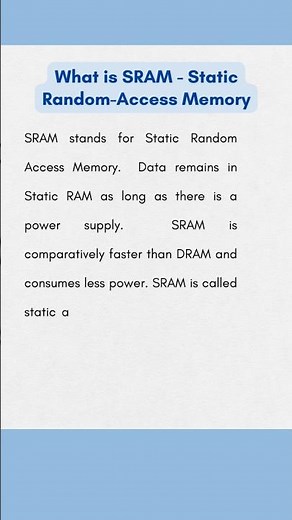 What is SRAM (Static Random access memory) | Computer Fundamentals |
