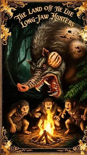 Prehistoric Bone-Cheeked Pig | Ancient Hominid History Encounters: The Fanged Pig Monster