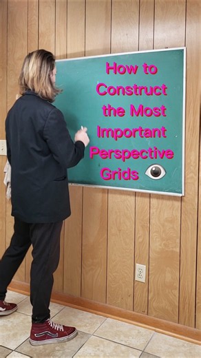 How to Construct the most IMPORTANT Perspective Grids to use in your drawings! 👁