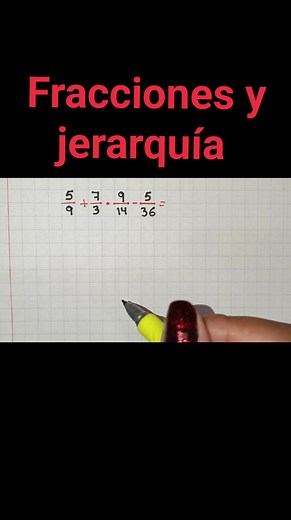 10K views · 98 reactions | Ejercicio de fracciones y operaciones combinadas #sumadefracciones #restadefracciones #sumayrestadefracciones #multiplicaciondefracciones #operacionescombinadas #operacionescombinadasconfracciones #jerarquiadeoperaciones #mateaplicate | Mateaplicate | Facebook