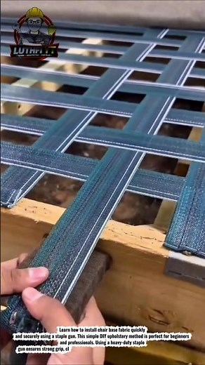 How to Install Chair Base Fabric Using Staple Gun | Easy DIY Upholstery