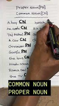 Identifying PROPER & COMMON NOUNS English grammar lessons.#EnglishGrammar #ProperNouns #CommonNouns