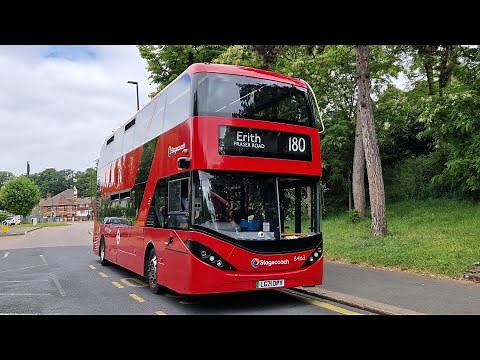 FULL JOURNEY | LONDON BUS 180 NORTH GREENWICH - ERITH FRASER ROAD (LG71DPY) 84163