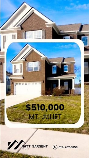 MT. JULIET HOME HIGHLIGHT $510,000 #tennesseerealestate