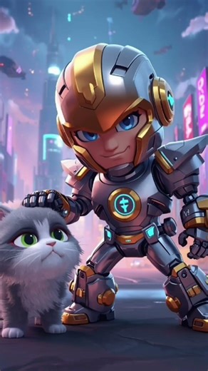 Robot can save littel kitten