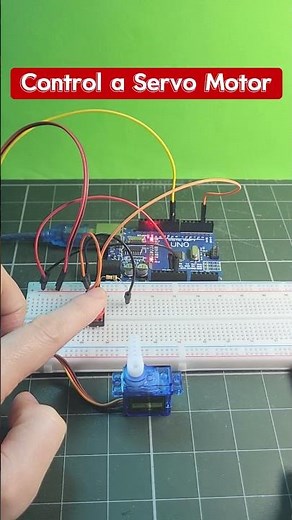 🔥 Control a Servo Motor with Just One Push Button! | Arduino Tutorial