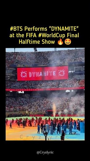 BTS performs "Dynamite" at the FIFA #WorldCup​ Final Halftime Show 🔥😍 #fpyシviral #bts #fpyシviral